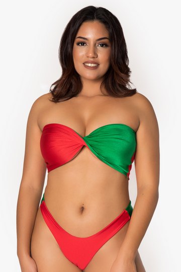 Top bandeau retorcido del Cinco de Mayo